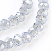Electroplate Glass Beads Strands X-GLAA-K027-PL-A02-3