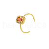 Stylish Stainless Steel Pave Cubic Zirconia Cuff Rings for Women PN1214-5-2