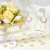 SUNNYCLUE 10 Pairs Brass Hoop Earrings for Women EJEW-SC0001-63A-4