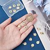 HOBBIESAY 16Pcs 8 Colors Brass Micro Pave Cubic Zirconia Pendants KK-HY0001-39-3
