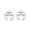 Non-Tarnish 201 Stainless Steel Pendant STAS-B027-18P-1