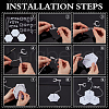 Plastic Minifigures Display Stands with Adjustable Snake Bone Bracket ODIS-WH0070-81B-4