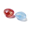 Luminous UV Plating Rainbow Iridescent Acrylic Beads OACR-O008-08-2