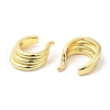 Rack Plating Brass Cuff Earrings for Women EJEW-Q770-25G-2