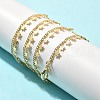 Rack Plating Brass Star Tassel Pendant Necklaces for Women NJEW-M048-02G-1