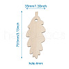 Undyed Wooden Big Pendant X-WOOD-TA0002-20-7