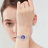 FIBLOOM 2Sets 2 Styles 316 Surgical Stainless Steel Rhinestone Diffuser Locket Slider Bracelets BJEW-FI0001-84A-6