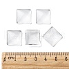 Transparent Glass Square Cabochons GGLA-S022-15mm-5