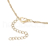 304 Stainless Steel Empty Macrame Pouch Pendant Singapore Chain Necklace Making NJEW-JN05283-01-6