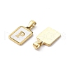 Ion Plating(IP) 304 Stainless Steel Pave Shell Pendants STAS-G327-01G-P-2