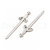 Rack Plating Alloy Cabochons PALLOY-E025-18P-2