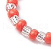 Glass Seed Beads Stretch Rings for Women RJEW-JR00690-5