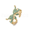 304 Stainless Steel Enamel Adjustable Cuff Rings for Women RJEW-B131-02B-2