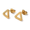 PVD Vacuum Plating 304 Stainless Steel Stud Earrings EJEW-Z040-37G-1