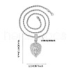 Lion Head Zinc Alloy with Crystal Rhinestone Pendant Necklaces FS-WG67D00-02-2
