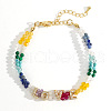 Bohemian Style Natural Round Citrine & Amethyst & Quartz Crystal & Aquamarine & Malachite & Lapis Lazuli  Beaded Bracelets for Women ZI8325-5