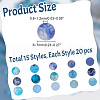 ARRICRAFT 300Pcs 15 Styles Natural & Synthetic Mixed Gemstone Beads G-AR0005-79-2