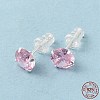 Cubic Zirconia Diamond Stud Earrings STER-M105-01C-S-6