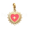 304 Stainless Steel Enamel Pendant Decoration STAS-L283-41G-2
