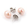 Mother's Day Jewellery Natural Pearl Beads Ear Studs EJEW-JE02880-03-2