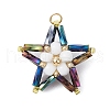 Seed Beads Beaded Charms PALLOY-MZ00329-3