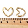 PVD Vacuum Plating 304 Stainless Steel Heart Linking Rings STAS-R130-08G-3