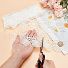   5 Yards Polyester Shell Shaped Flower Lace Trim OCOR-PH0004-46A-3