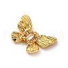 Brass Micro Pave Cubic Zirconia Charms KK-F898-07G-2