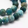 Natural Apatite Beads Strands X1-G-K193-6mm-12-3