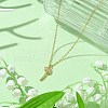 Brass Cubic Zirconia Charms Necklace for Women NJEW-JN04926-2