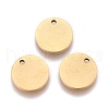 Ion Plating(IP) 304 Stainless Steel Charms STAS-L247-006D-G-1