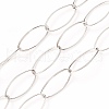304 Stainless Steel Paperclip Chains CHS-O008-01P-1
