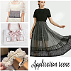 Flower Pattern Polyester Mesh Tulle Fabric DIY-WH0308-323A-5