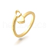 Brass Cuff Rings for Women RJEW-U044-C-4