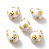 Rack Plating Brass Micro Pave Cubic Zirconia Pendants KK-M230-16G-A-1