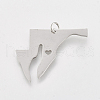 Tarnish Resistant 201 Stainless Steel Pendants STAS-T038-57-2