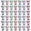 DELORIGIN 42Pcs 7 Colors Alloy Enamel Pendants ENAM-DR0001-03-1