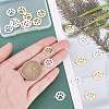 Unicraftale 20Pcs 2 Style 201 Stainless Steel Links Connectors STAS-UN0027-20-2