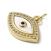 Brass Micro Pave Cubic Zirconia Pendants KK-Q808-21G-2