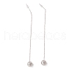 Long Chain with Round Ball Dangle Stud Earrings EJEW-A067-13P-4