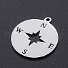 201 Stainless Steel Laser Cut Pendants STAS-S105-T964-1-2