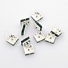 Brass Rhinestone Spacer Beads RSB074NF-12S-1