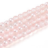Baking Painted Transparent Glass Beads Strands DGLA-N011-4mm-03-1