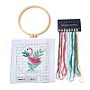 Flamingo Shape DIY Cross Stitch Beginner Kits DIY-NH0005-A04-1