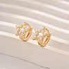 Star Brass Hoop Earrings for Women HZ8396-1
