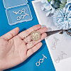BENECREAT 6Pcs Pack Plating Brass Toggle Clasps KK-BC0013-84-3