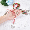 Waxed Cotton Cord Necklace Making MAK-BT0001-03-6