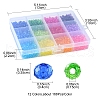 2016Pcs 12 Colors Transparent Acrylic Beads TACR-YW0001-61-4