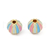 Brass Enamel Beads KK-Q081-03D-MG-1