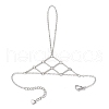 Brass Cable Chain Ring Bracelets for Women BJEW-JB11579-02-2